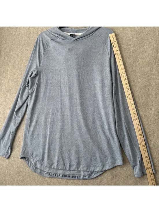 Lululemon Drysense Training Hoodie Blue Mens Large - Picture 5 of 11